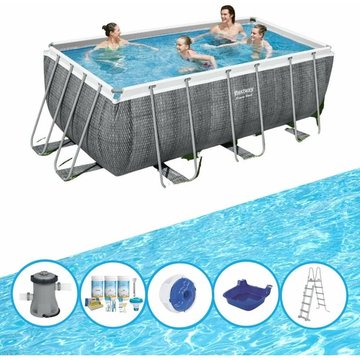 Bestway Piscine Power Steel avec accessoires 412x201x122 cm