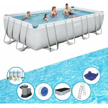 Bestway - Piscine Power Steel avec accessoires - 549x274x122 cm