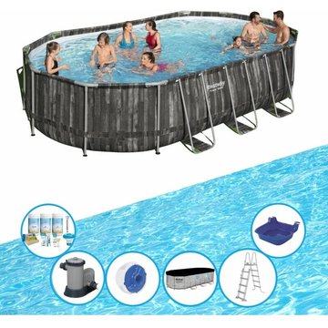 Bestway Piscine Power Steel - Avec accessoires - 610x366x122 cm