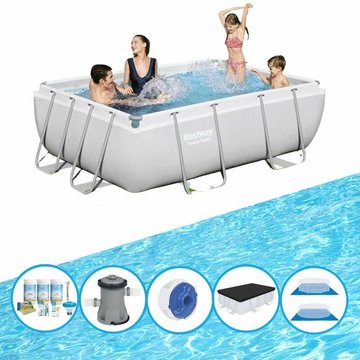 Bestway - Piscine Power Steel avec des accessoires - 282x196x84 cm
