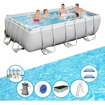 Bestway - Piscine Power Steel avec accessoires - 404x201x100 cm - Offrir