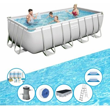 Bestway - Piscine Power Steel - Avec des accessoires - 488x244x122 cm