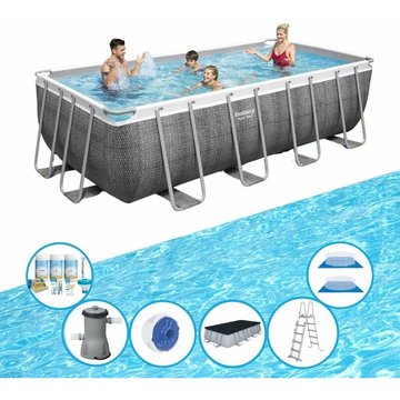 Bestway Piscine Power Steel avec accessoires 488x244x122 cm
