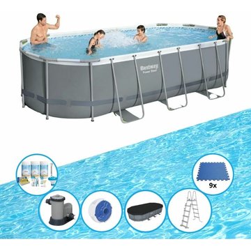 Bestway Piscine Power Steel - Avec des accessoires - 549x274x122 cm - OFFRIR