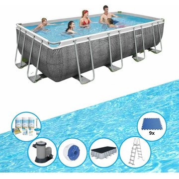 Bestway - Piscine Power Steel avec accessoires - 549x274x122 cm