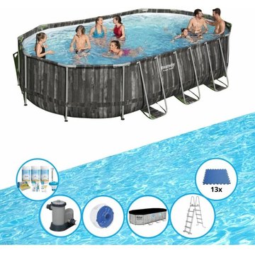 Bestway Piscine Power Steel avec accessoires - 610x366x122 cm