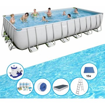 Bestway - Piscine Power Steel avec accessoires - 732x366x132 cm