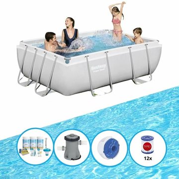 Bestway - Piscine Power Steel - Bundle - 282x196x84 cm - Offrir