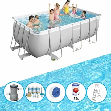 Bestway - Piscine Power Steel - Ensemble de piscine - 412x201x122 cm - OFFERT