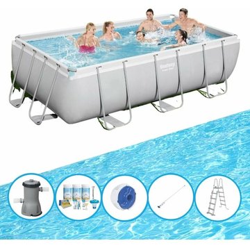 Bestway - Piscine Power Steel - Ensemble de piscine 404x201x100 cm - Prix compétitif, livraison rapide !