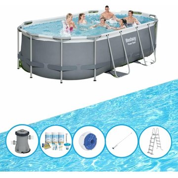 Bestway Piscine Power Steel - Ensemble de piscine - 427x250x100 cm - Offrir
