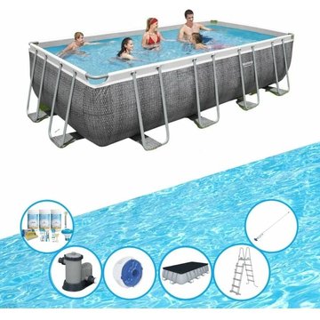 Bestway - Piscine Power Steel - Ensemble de piscine - 549x274x122 cm - Offrir