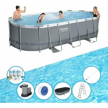 Bestway Piscine Power Steel - Ensemble de piscine - 549x274x122 cm - Offrir