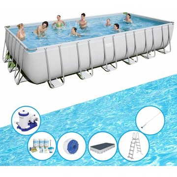 Bestway - Piscine Power Steel - Ensemble de piscine - 732x366x132 cm - Offrir