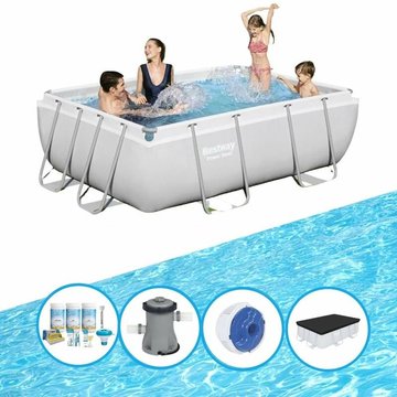 Bestway - Piscine Power Steel - Forfait Piscine - 282x196x84 cm - À OFFRIR