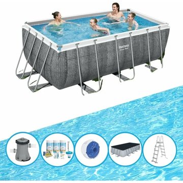 Bestway Piscine Power Steel - Forfait Piscine - 412x201x122 cm - Offre