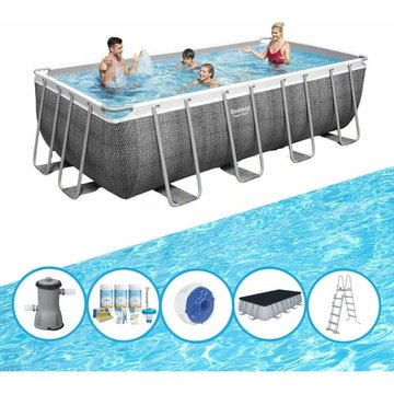 Bestway Piscine Power Steel - Pack Piscine - 488x244x122 cm - Prix compétitif, livraison rapide !