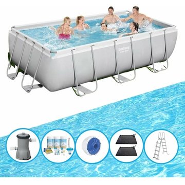 Bestway - Piscine Power Steel avec des accessoires - 404x201x100 cm - Offrir