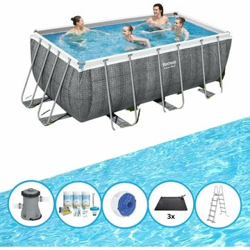 Bestway Piscine Power Steel Plus des accessoires 412x201x122 cm - Offrir