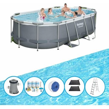 Bestway Piscine Power Steel avec des accessoires - 427x250x100 cm - Offre