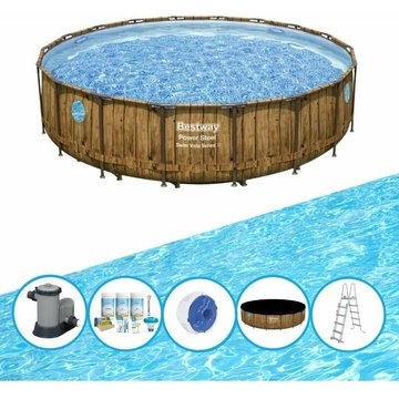 Bestway Piscine Power Steel Swim Vista - Forfait Piscine - 549x122 cm - Offre