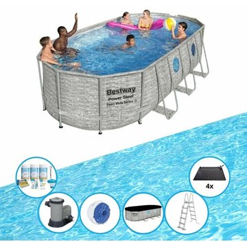 Bestway Piscine Power Steel Swim Vista avec des accessoires - 549 x 274 x 122 cm