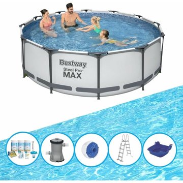 Bestway Piscine Steel Pro MAX - Avec accessoires - 366x100 cm