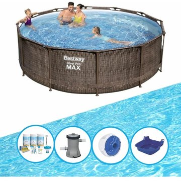Bestway - Piscine Steel Pro MAX Avec accessoires - 366x100 cm