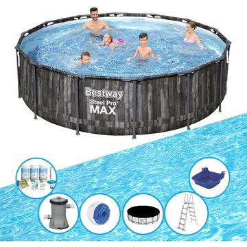 Bestway - Piscine Steel Pro MAX avec accessoires 427x107 cm