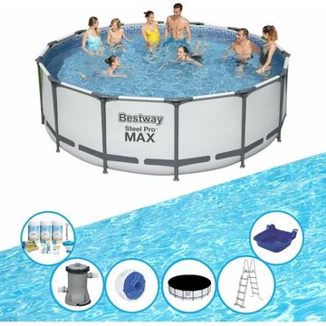 Bestway Piscine Steel Pro MAX - Avec accessoires - 427x122 cm - Offrir