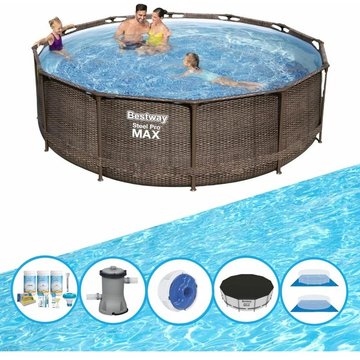 Bestway - Piscine Steel Pro Max avec accessoires - 366x100 cm