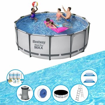 Bestway Piscine Steel Pro MAX - Avec accessoires - 396x122 cm - Offrir