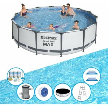 Bestway Piscine Steel Pro MAX Avec des accessoires 427x107 cm Offrir