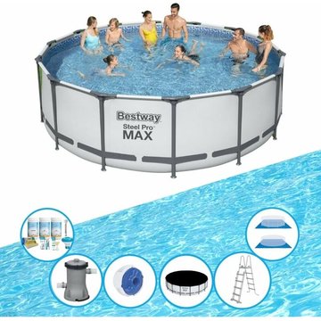 Bestway Piscine Steel Pro MAX - Avec des accessoires - 427x122 cm