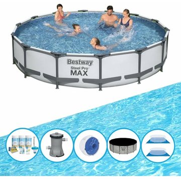 Bestway Piscine Steel Pro MAX - Avec accessoires - 427x84 cm