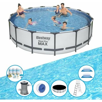 Bestway Piscine Steel Pro MAX - Avec des accessoires - 457x107 cm