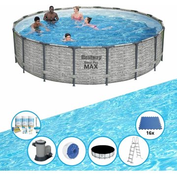 Bestway - Piscine Steel Pro MAX avec accessoires - 549x122 cm