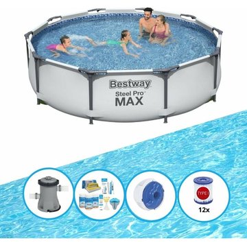 Bestway Piscine Steel Pro MAX - Ensemble de piscine - 305x76 cm