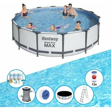 Bestway Piscine Steel Pro MAX - Bundle de piscine - 427x107 cm