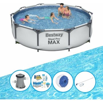 Bestway Piscine Steel Pro MAX - Ensemble de piscine 305x76 cm - Prix compétitif, livraison rapide !