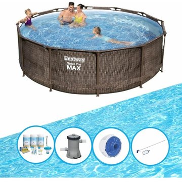 Bestway - Piscine Steel Pro MAX - Ensemble de piscine - 366x100 cm - Offrir