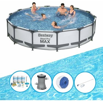 Bestway Piscine Steel Pro MAX - Ensemble piscine 427x84 cm - Prix compétitif, livraison rapide !