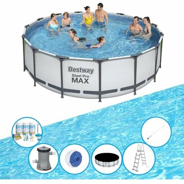 Bestway Piscine Steel Pro MAX - Ensemble de piscine - 457x122 cm - OFFERT