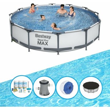 Bestway Piscine Steel Pro MAX - Forfait Piscine - 366x76 cm - OFFERT
