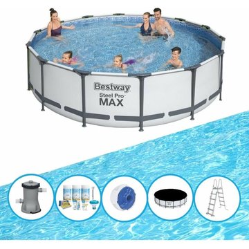 Bestway Piscine Steel Pro MAX - Forfait Piscine - 427x107 cm - OFFRE