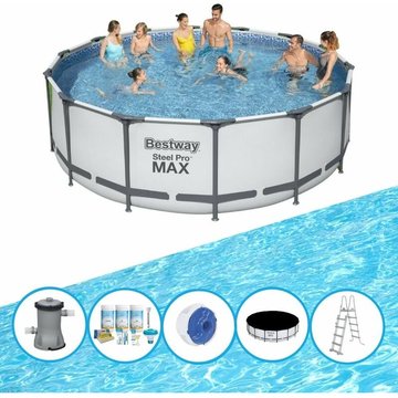 Bestway Piscine Steel Pro MAX - Forfait Piscine - 427x122 cm - Offrir