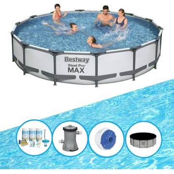 Bestway Piscine Steel Pro MAX - Forfait Piscine - 427x84 cm - Prix compétitif, livraison rapide !