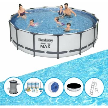 Bestway Piscine Steel Pro MAX - Forfait Piscine - 457x107 cm - Prix compétitif, livraison rapide !