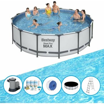 Bestway Piscine Steel Pro MAX - 488x122 cm - Prix compétitif, livraison rapide!