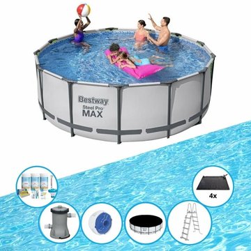 Bestway Piscine Steel Pro MAX avec accessoires - 396x122 cm - Prix compétitif, livraison rapide !